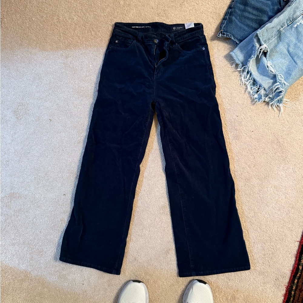 AG Adriano Goldschmied Men's Dark Blue Relaxed Jeans